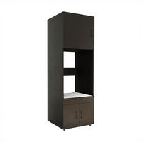 WASCHMASCHINENSCHRANK Serie 3 67cm Breit, 205cm Hoch - Schwarz, Holzwerkstoff (67/205/67cm)