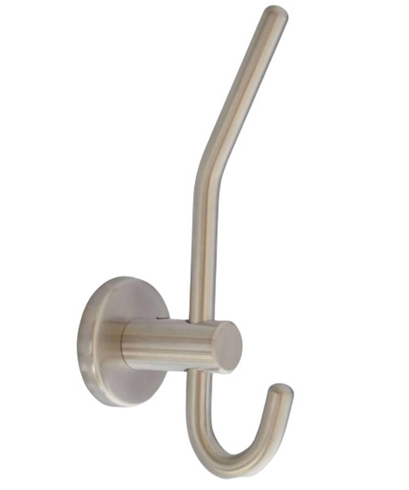 GARDEROBENHAKEN Kleiderhaken Edelstahl massiv Mantelhaken Wandhaken stabil - Edelstahlfarben, Metall (4.9/17.5/17.5cm) - Livingpoint24