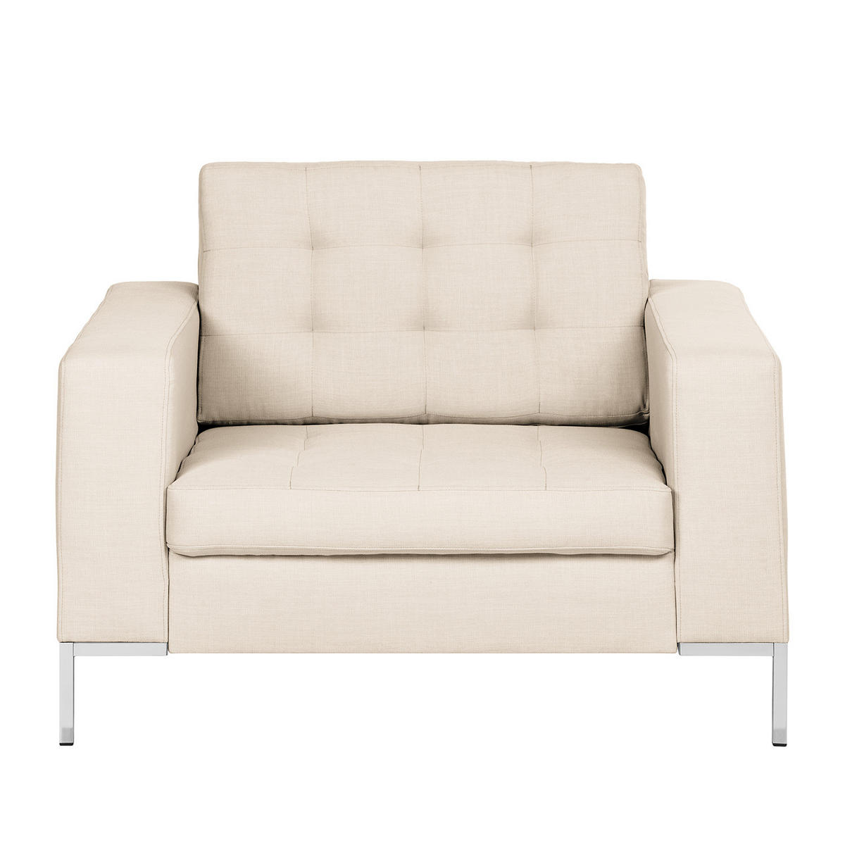 SESSEL - Stoff, Beige - Beige, Textil (96/80/87cm) - home24