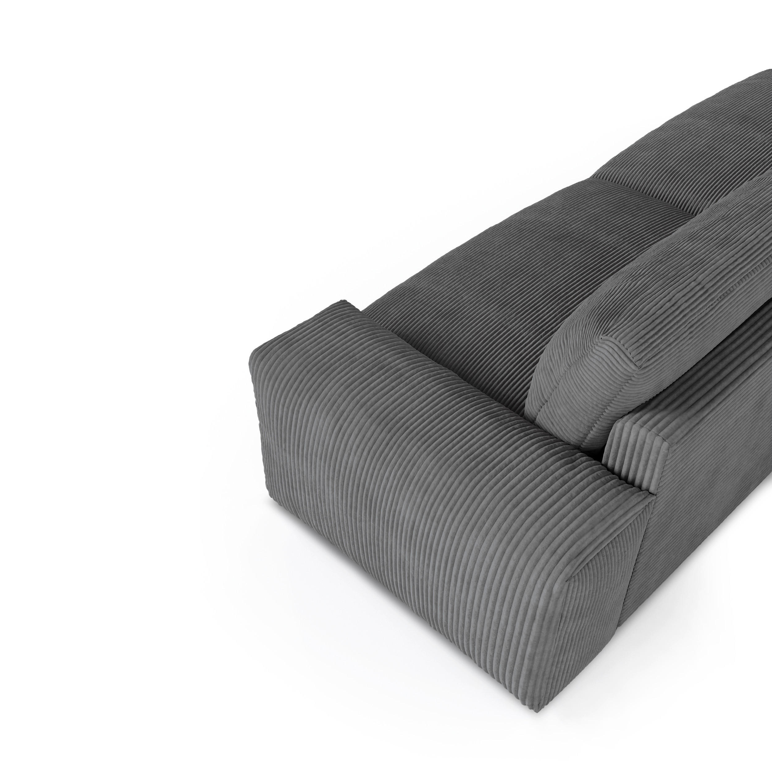 Thumbnail - Sia Home Sofa, Anthrazit, Textil, 4-Sitzer, Rechteckig, 240x47x120 cm, Wohnzimmer, Sofas & Couches, Sofas