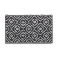 OUTDOORTEPPICH recycelt 160x230 cm Karo - Grau, Kunststoff (160/230cm) - Bestlivings