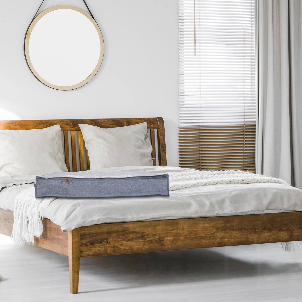 3XBOX pod posteľ - viacfarebná, textil/plast - Relaxdays