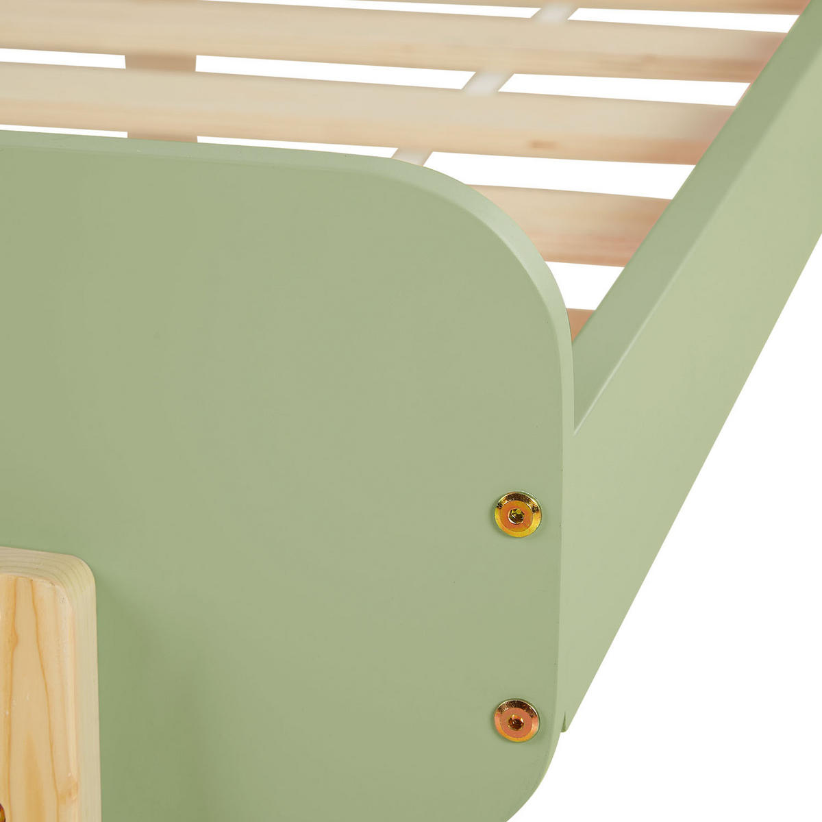 KINDERBETT GRÜN 90/200 Lattenrost Matratze - Grün, Holz (95/77/209cm) - Homestyle4u