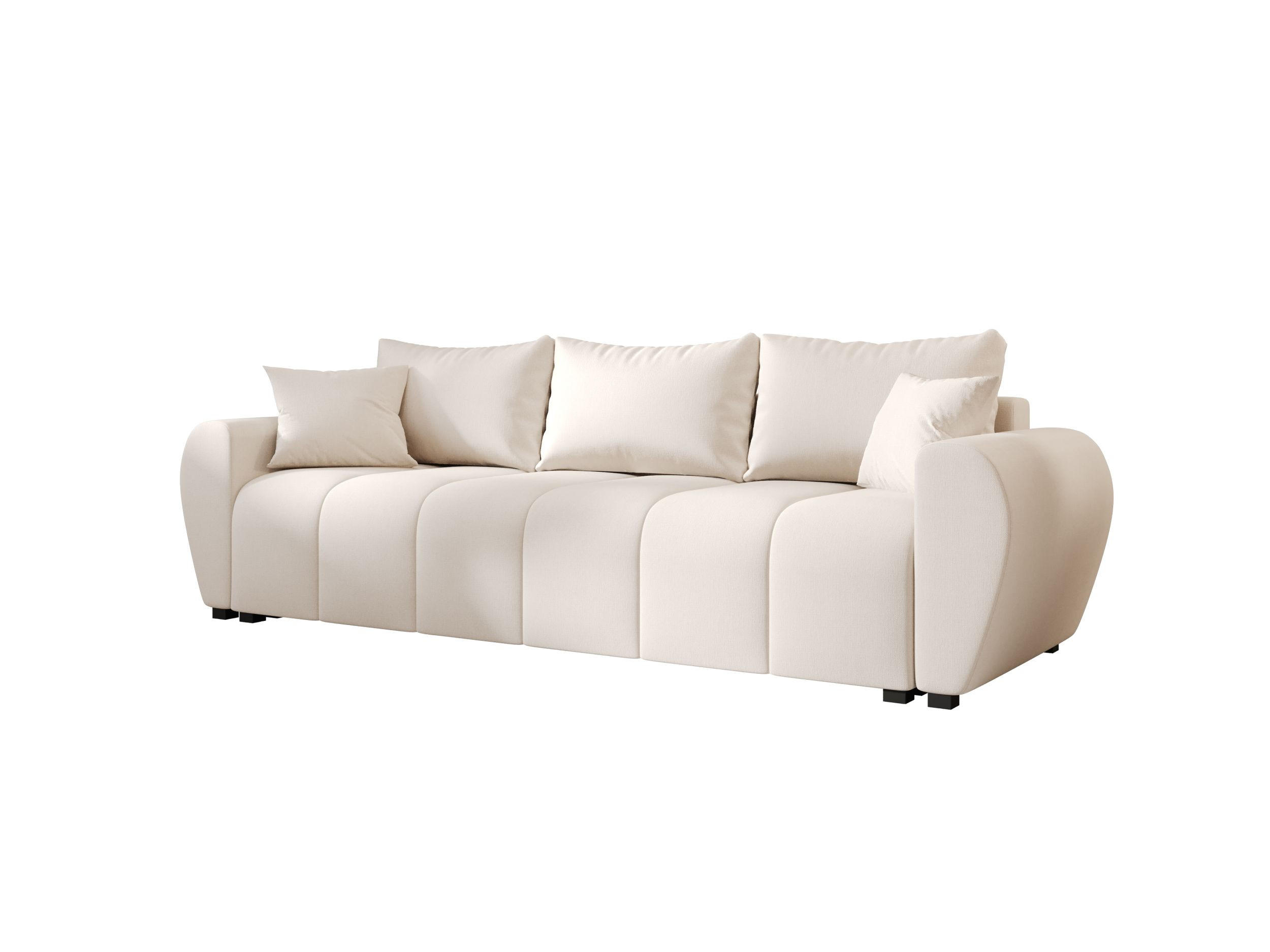 SOFA MOLISA mit Schlaffunktion COSMIC 10 mit Stauraum - Beige, Textil (86/82/246cm) - Bedante