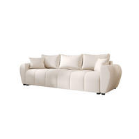 SOFA MOLISA mit Schlaffunktion COSMIC 10 mit Stauraum - Beige, Textil (86/82/246cm) - Bedante