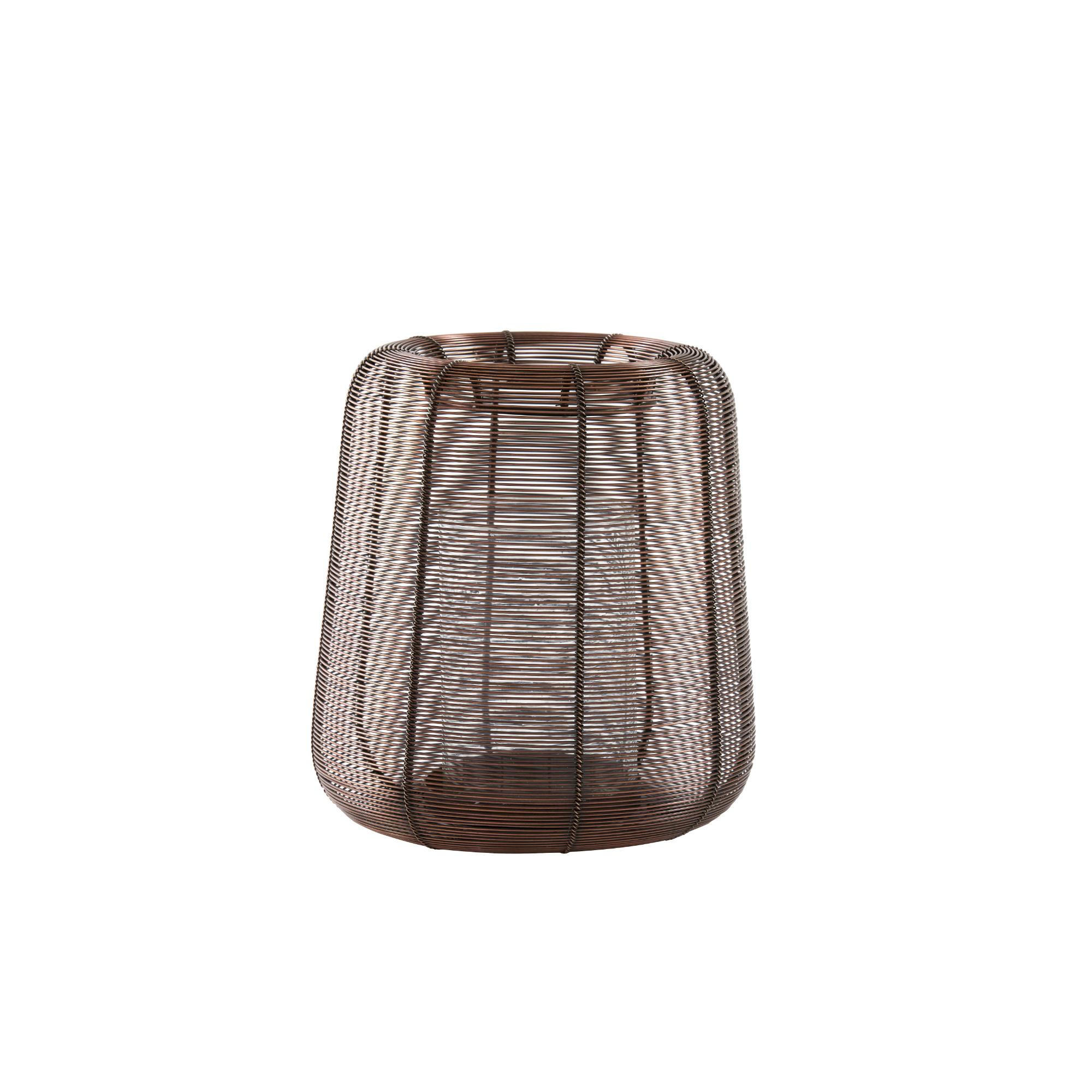 WINDLICHT Adeta Bronze 22.5/22.5/24 cm - Bronzefarben, Metall (22.5/24/22.5cm) - Light & Living