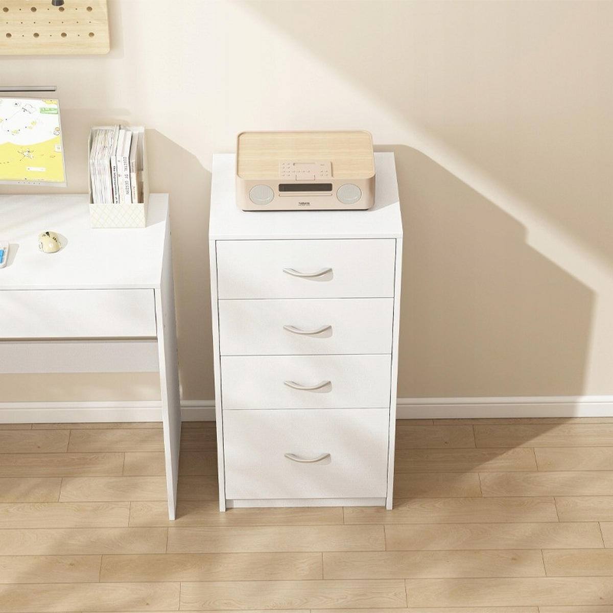 BÜCHERREGAL, weiß 45/35/85 cm - Weiß, Holzwerkstoff (45/85/35cm)