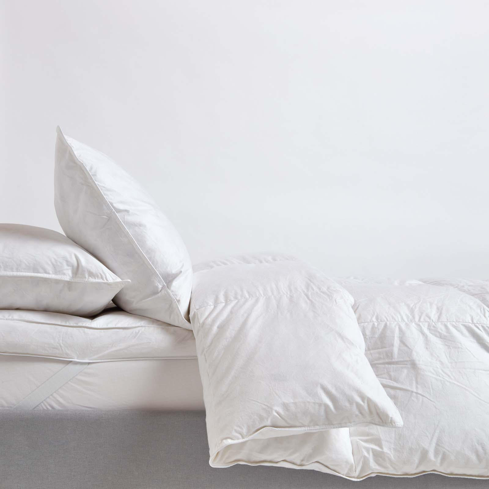 WINTERDECKE 200/200 cm, Enten-Federn & Daunen - Weiß, Textil (200/200cm) - Homescapes