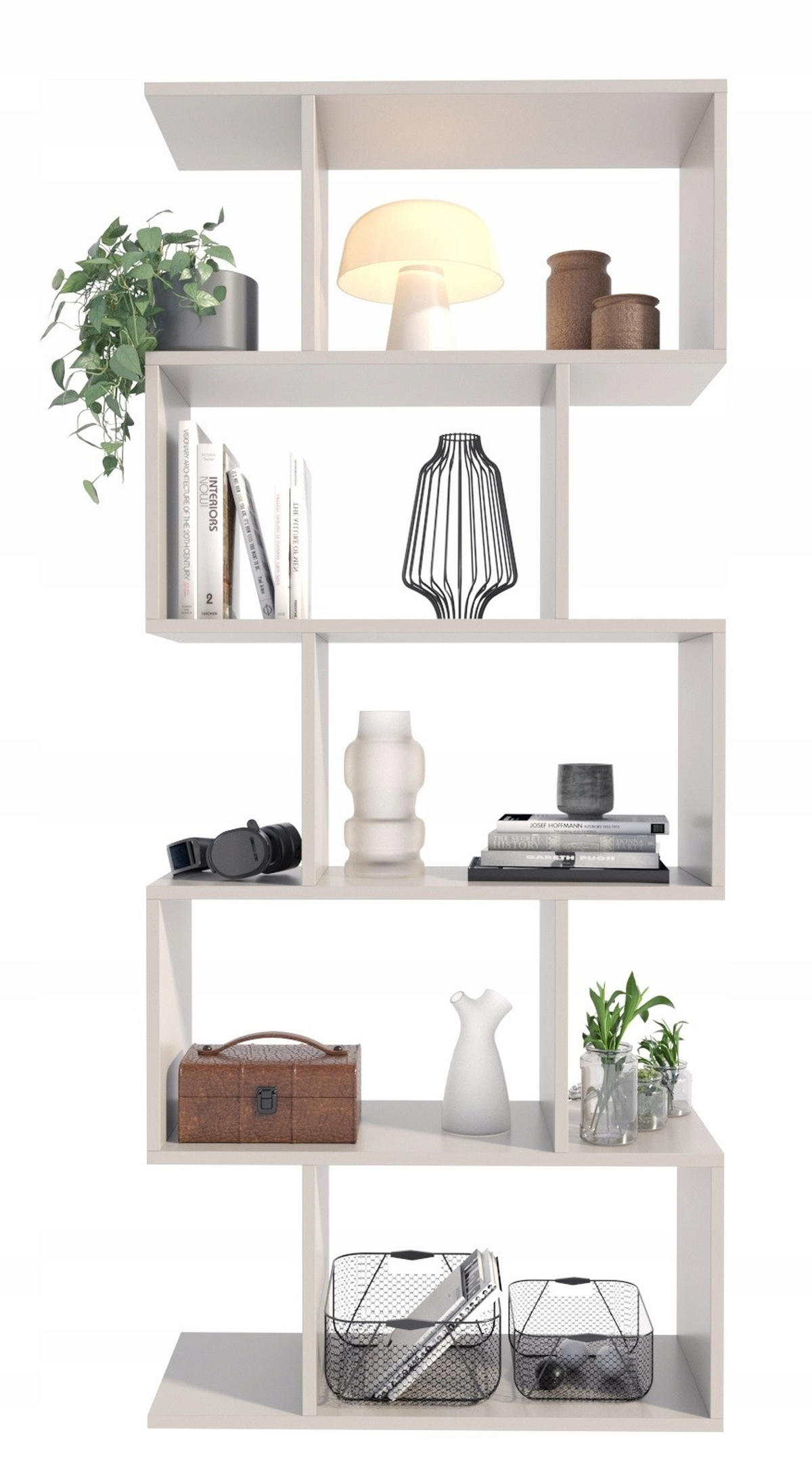 BÜCHEREGAL BASK Kaschmir 76,4/28/176 cm - Kaschmir, Holzwerkstoff (76.4/176/28cm) - Matkam Möbel