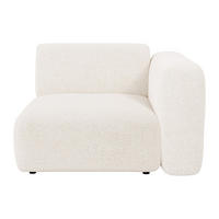 SESSEL mit gerader Rückenlehne - 1 Person - stoff - weiß Pogni - Weiß, Textil (103/73/97cm) - Vente-Unique
