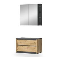 KOUPELNOVÝ NÁBYTEK Edelin Artisan - antracitová, kompozitní dřevo (80/50/45cm) - Vicco