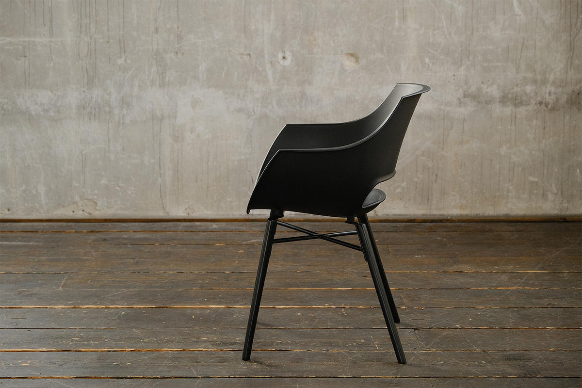 STUHL ZAJA Schwarz Kunststoff - Schwarz, Kunststoff (57/82/59cm) - KAWOLA