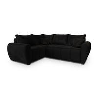 ROHOVÁ SEDAČKA MADISON černá - černá, dřevo/textil (235/175cm) - MASSENO