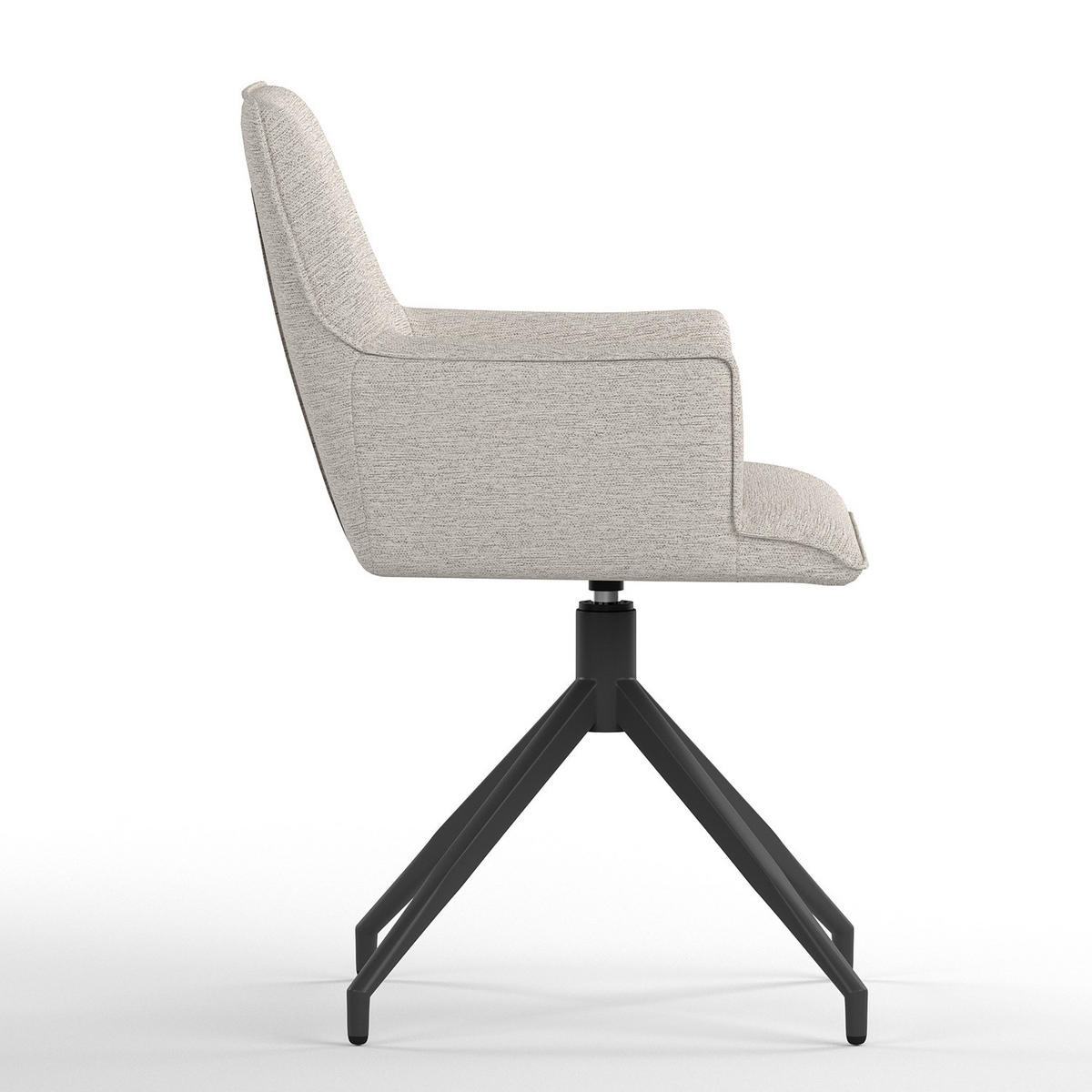 GARTENESSGRUPPE - 7-teilig - Stahl / Polyester - Sandfarben, Textil/Metall - home24