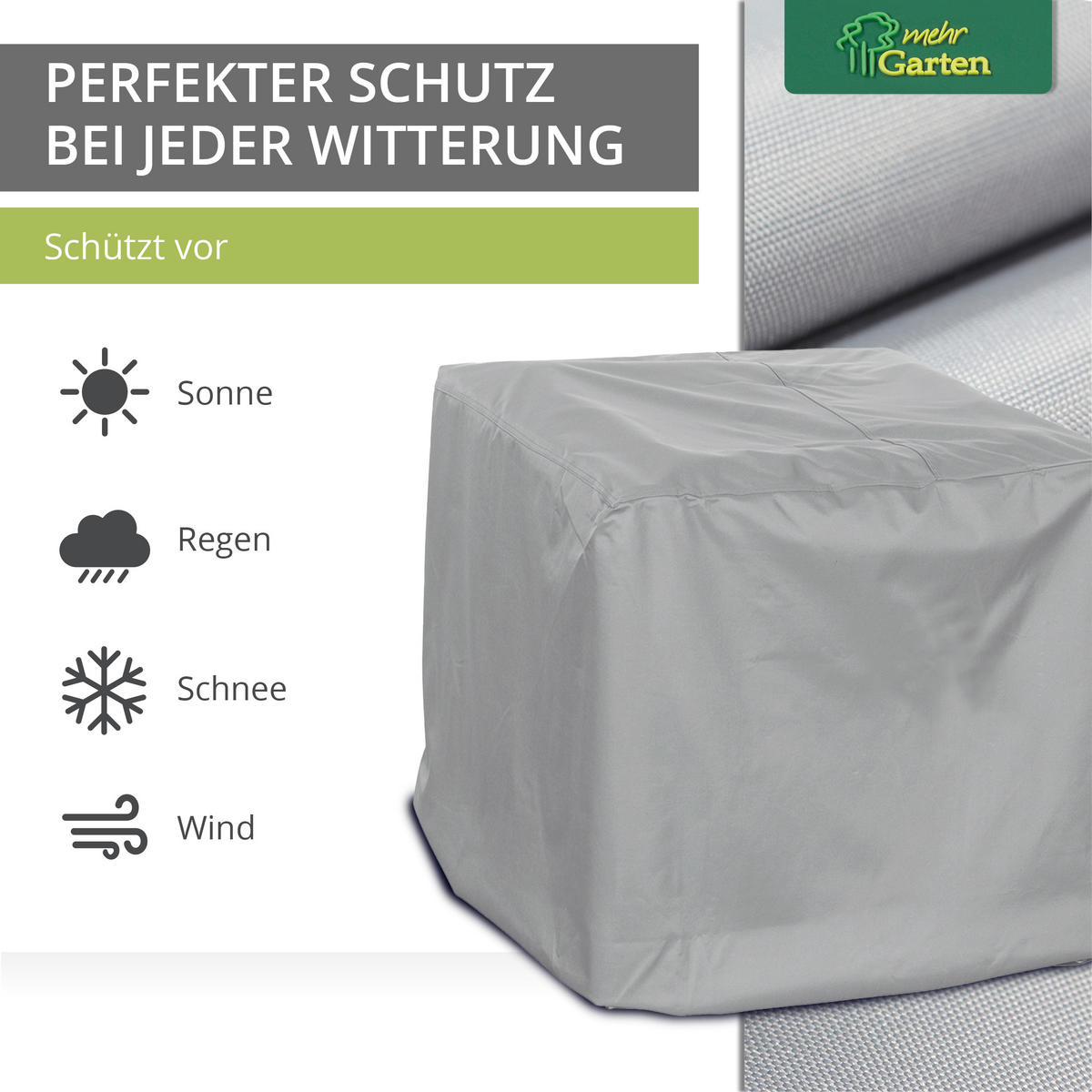 SCHUTZHÜLLE für Loungesessel SHP-60113 - Grau, Kunststoff (85/80/85cm) - mehr Garten
