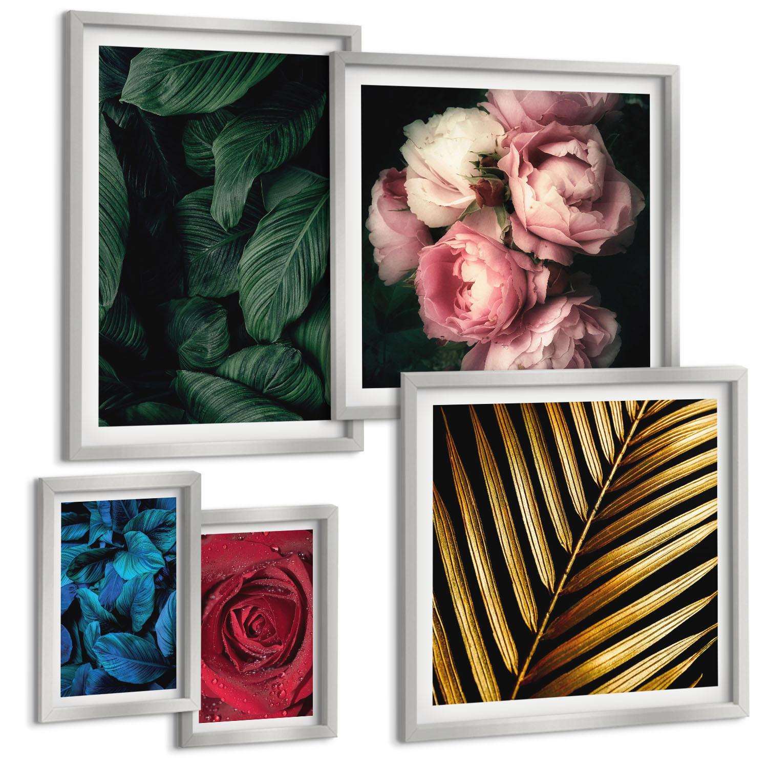 Tulup Bilder Silber 40x60 cm