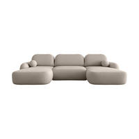 WOHNLANDSCHAFT MOLLY U TERRA FROTTE 03 mit Schlaffunktion - Beige, Textil (366/94/175cm) - Bedante