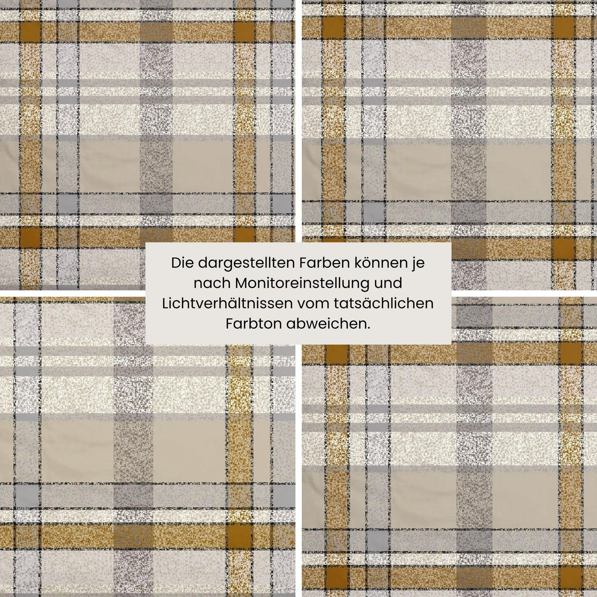 BETTWÄSCHESET Arno - Feinbiber - 2-teilig - 135x200 cm - Natur-Grau - Naturfarben, Textil (135/200cm) - SCHIESSER