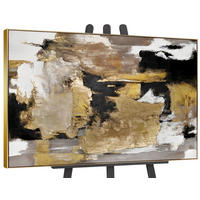 GEMÄLDE Goldene Fragmente II Schattenfugenrahmen Gold 120x80 cm - Goldfarben, Holz (120/80cm) - YS-art gallery