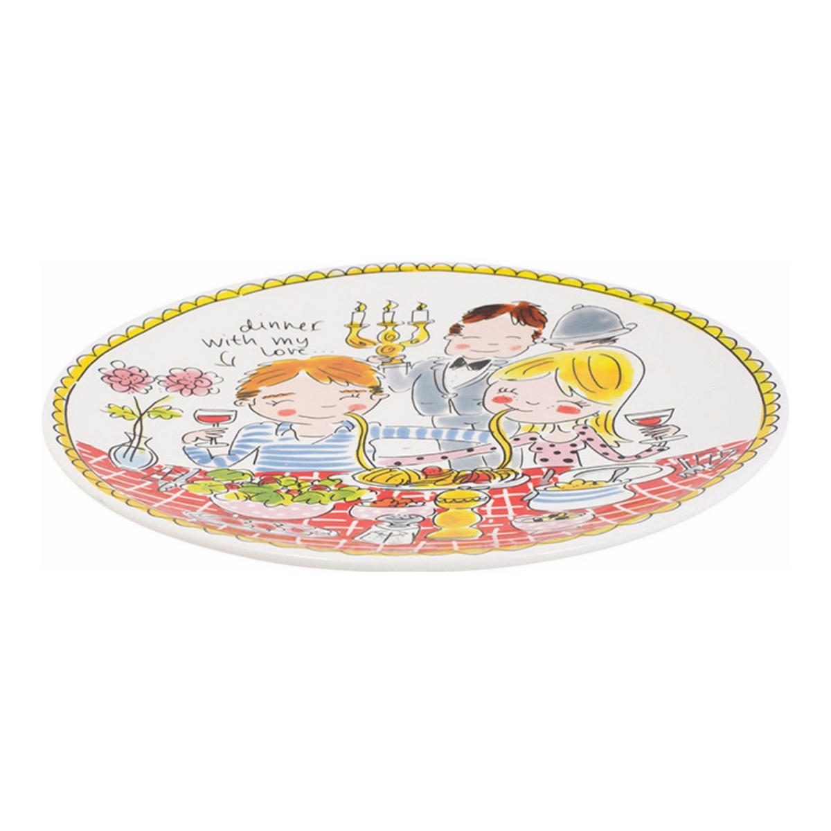 TELLER Liebe in Bunt - 26cm - Multicolor, Keramik (26.2/26.3/3cm) - Blond Amsterdam