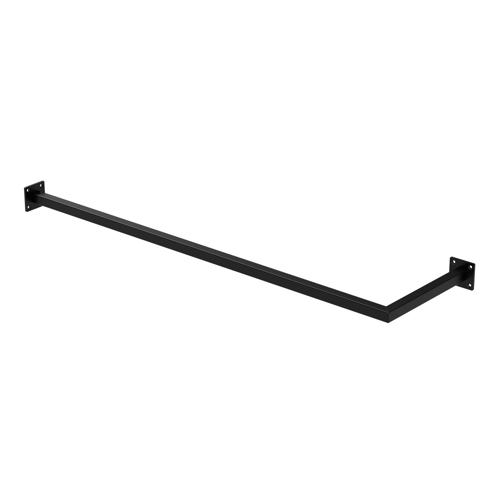 ML-DESIGN VĚŠÁK do rohu V30 cm x Š100 cm černý z oceli ve tvaru U