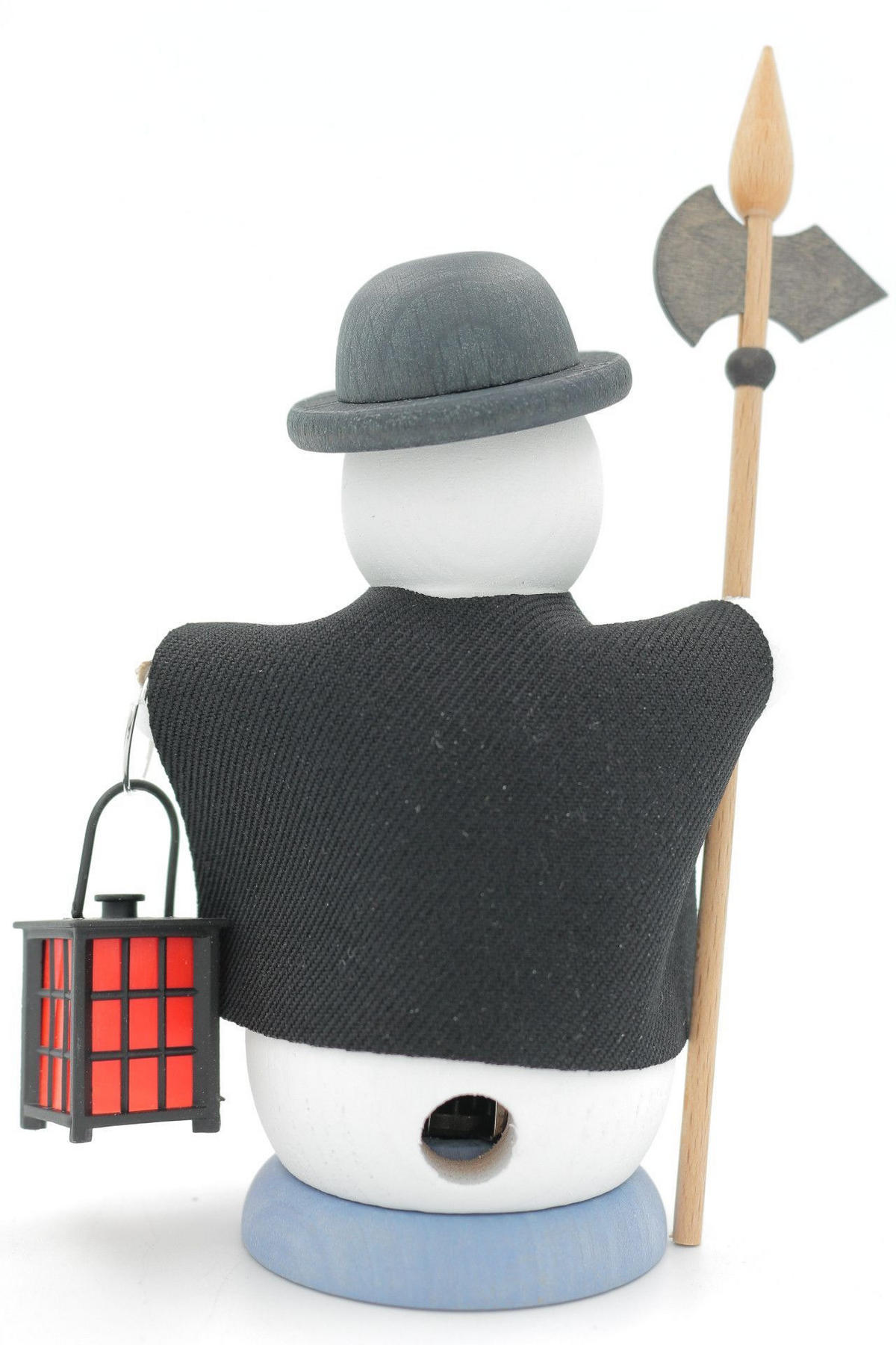 RAUCHFIGUR Schneemann Nachtwächter 13 cm - Multicolor, Holz (6/13/10cm)