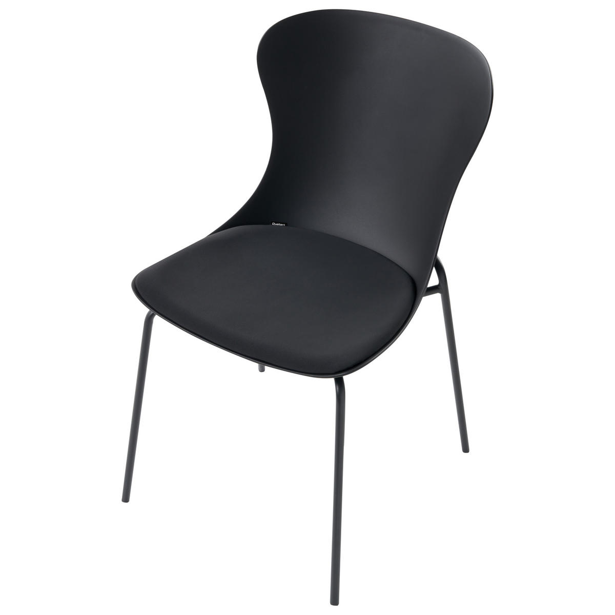 ESSZIMMERSTUHL 2er-Set Schwarz Pitsburg - Schwarz, Kunststoff (49/84/52cm) - Beliani