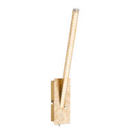 LED WANDLEUCHTE Fuego Gold Kristalloptik - Goldfarben, Metall (6.2/35/10.5cm) - Globo Lighting