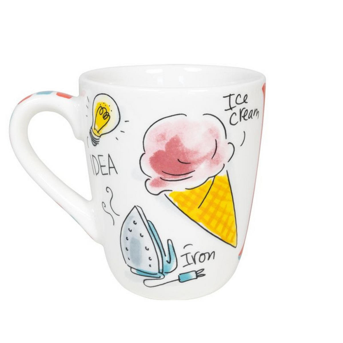 BECHER Love Letter I in Bunt - 350 ml - Multicolor, Keramik (0.35L) - Blond Amsterdam