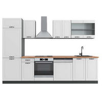 KUHINJSKI BLOK R-Line Bela podeželska hiša/antracit 300 cm , DP Hrast - bela/antracit, leseni material (300/206.8/60cm) - Vicco