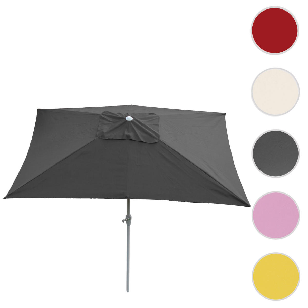 SONNENSCHIRM NEIGBAR Anthrazit - Anthrazit, Textil (192/295cm) - MCW