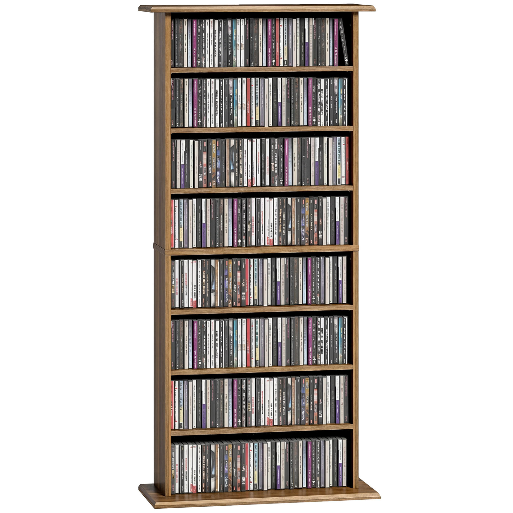 Pangivo Cd-Regal Walnuss 24x126.3x58 cm