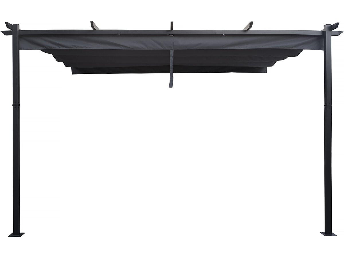 PERGOLA - MARKISE Grau - Grau, Metall (289/231/395cm) - Habitat Garten