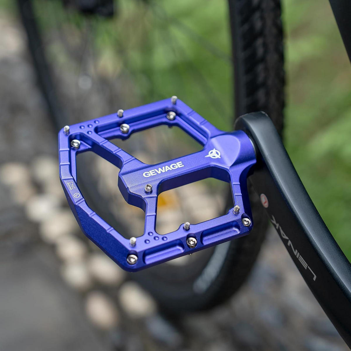 FAHRRADPEDALE CNC Aluminium 3-fach-Lagersystem Purple - Lila, Metall (10.4/1.5/11cm)