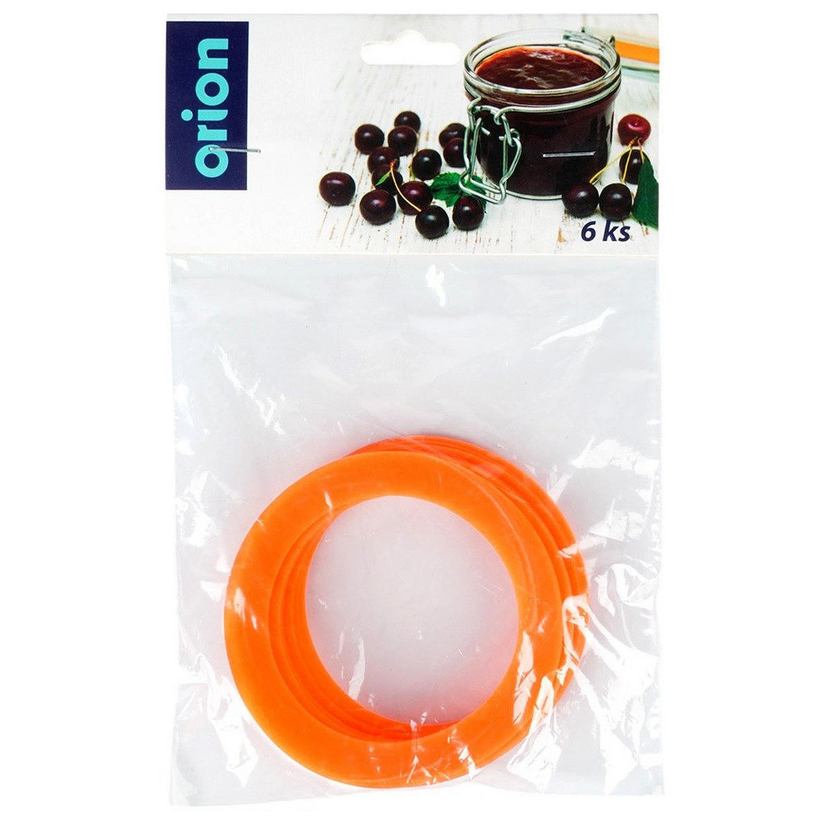 DICHTUNGSRINGE Silikon 8,1 cm 6-teilig Orange - Orange, Kunststoff (1L) - Orion 