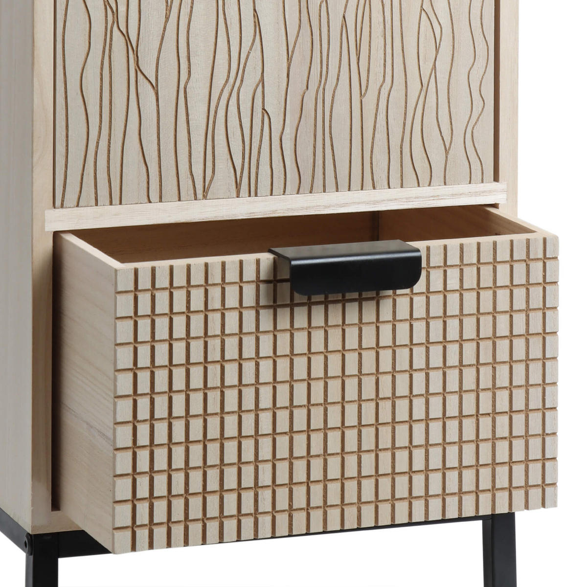 NACHTTISCH Braun 25/30/59 cm - Braun, Holzwerkstoff (25/59/30cm) - Mobili Rebecca