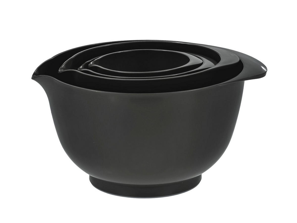 RÜHRSCHÜSSEL-SET Margrethe New schwarz (4tlg) - Schwarz, Kunststoff (21/15cm) - Rosti