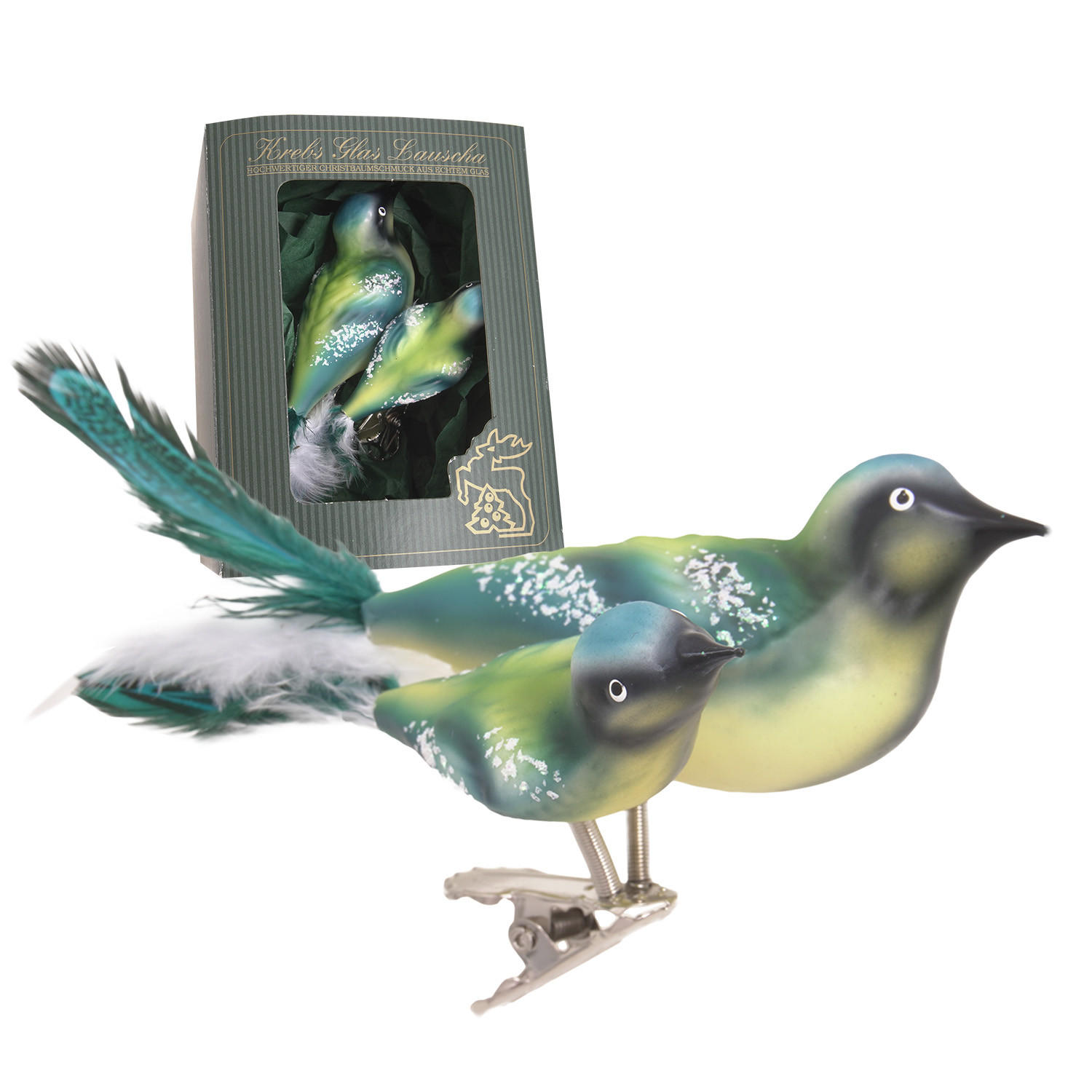 Krebs Glas Lauscha Christbaumschmuck Mehrfarbig 6x4x9 cm