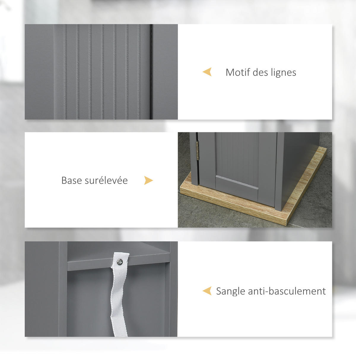 BADEZIMMERSCHRANK Grau 20/20/80 cm - Hellgrau, Kunststoff (20/80/20cm) - PANGIVO