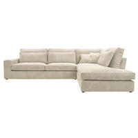 ECKSOFA COMFORTO STANDARD CORD Rechts 314 x 224 cm - Creme, Textil (314/224cm) - AN-Moebel 4u