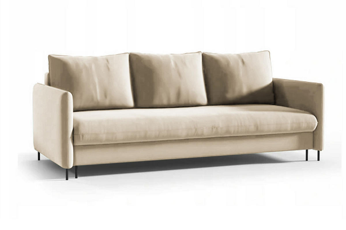 SCHLAFSOFA Belis in Beige - Beige, Holzwerkstoff/Textil (216/95/100cm) - Bettso