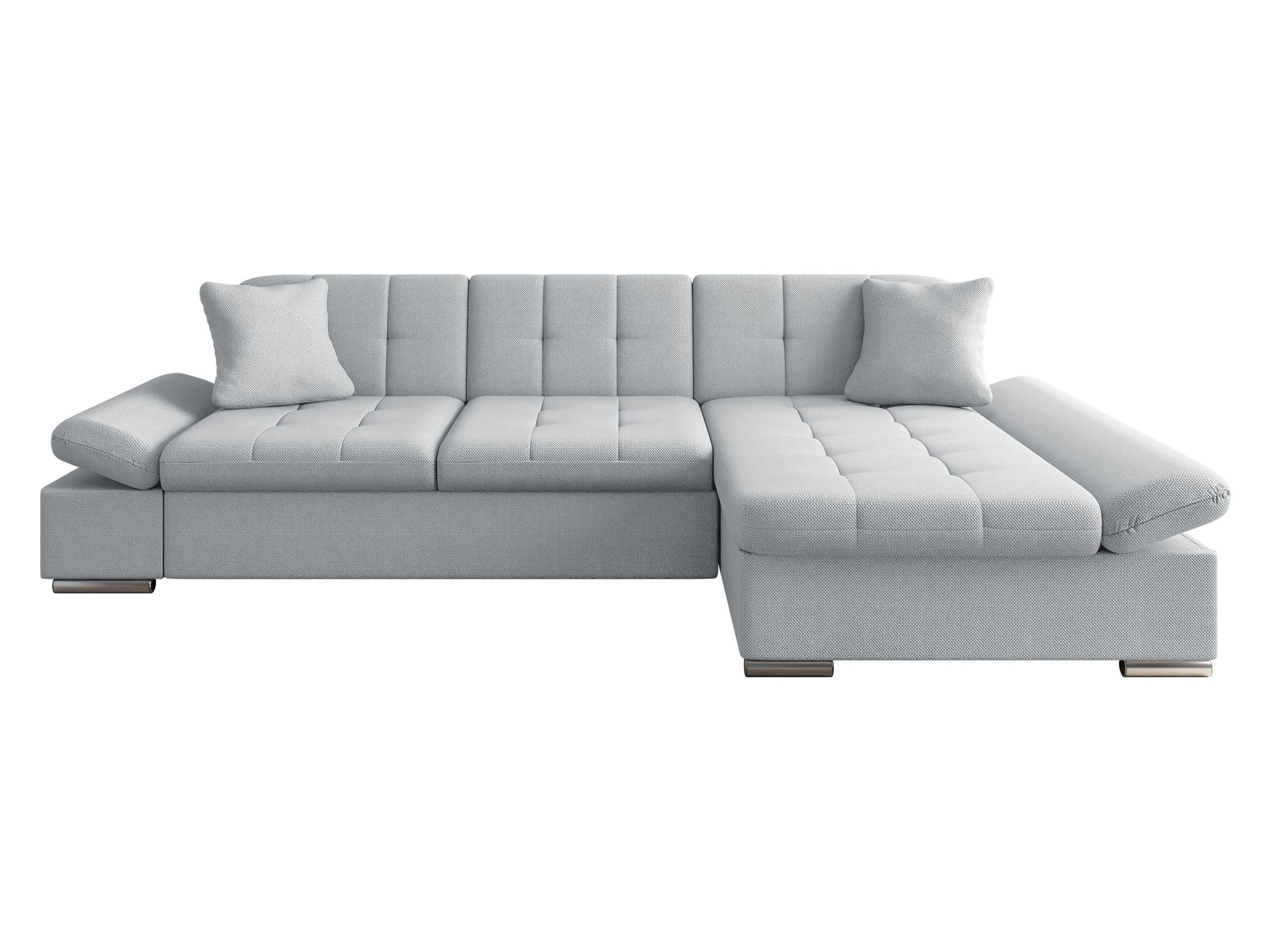 ECKSOFA Malwi, Seite: Rechts - Platinfarben, Holz/Textil (278/161cm) - MIRJAN24