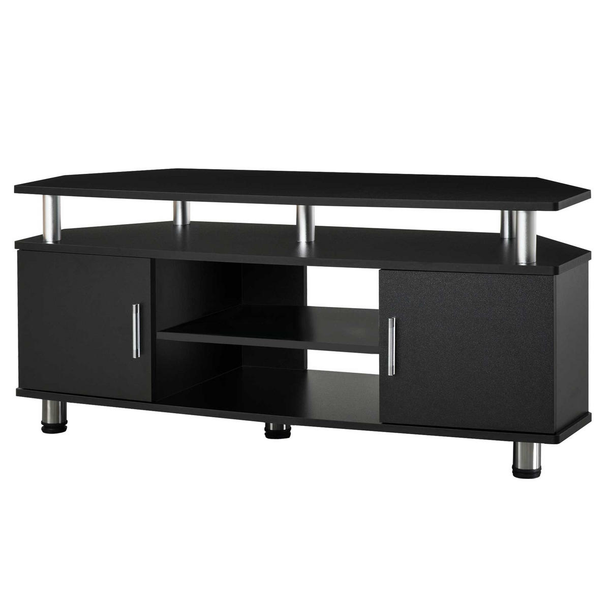 TV-MÖBEL Schwarz 1 Stück - Schwarz, Holzwerkstoff (120/52/40cm) - GiPP