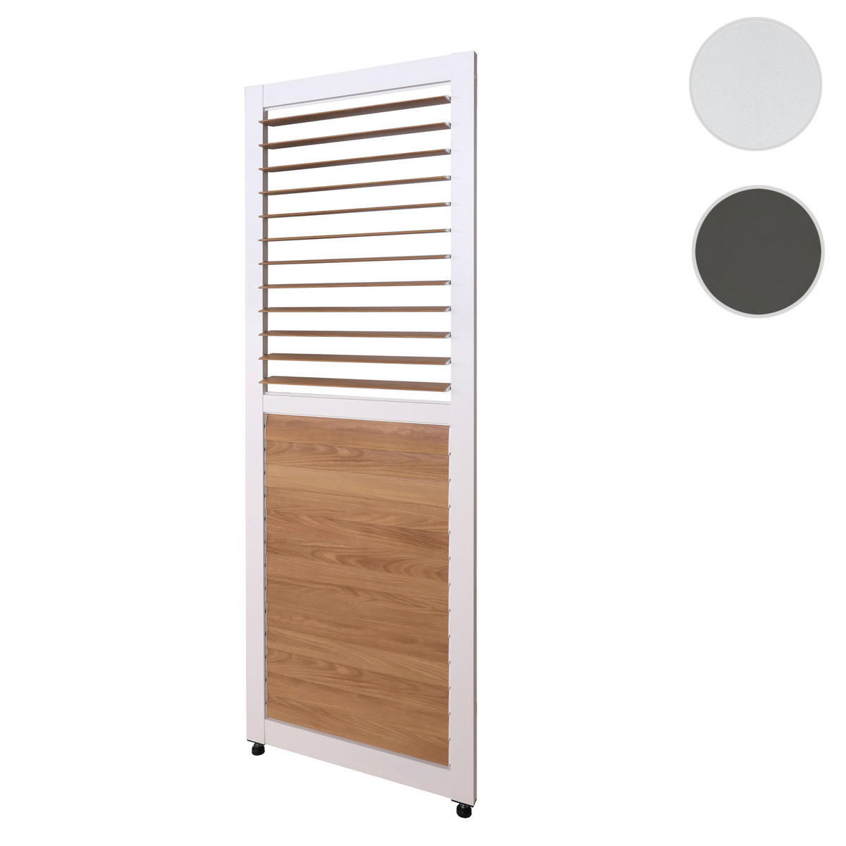 LAMELLENWAND FÜR PERGOLA Weiß - Weiß, Metall (68/220/3cm) - MCW