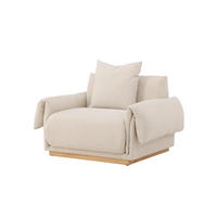 SESSEL MOLLOSUND Beige 95x118x82 cm - Beige, Textil (95/82/118cm) - FURNLUX