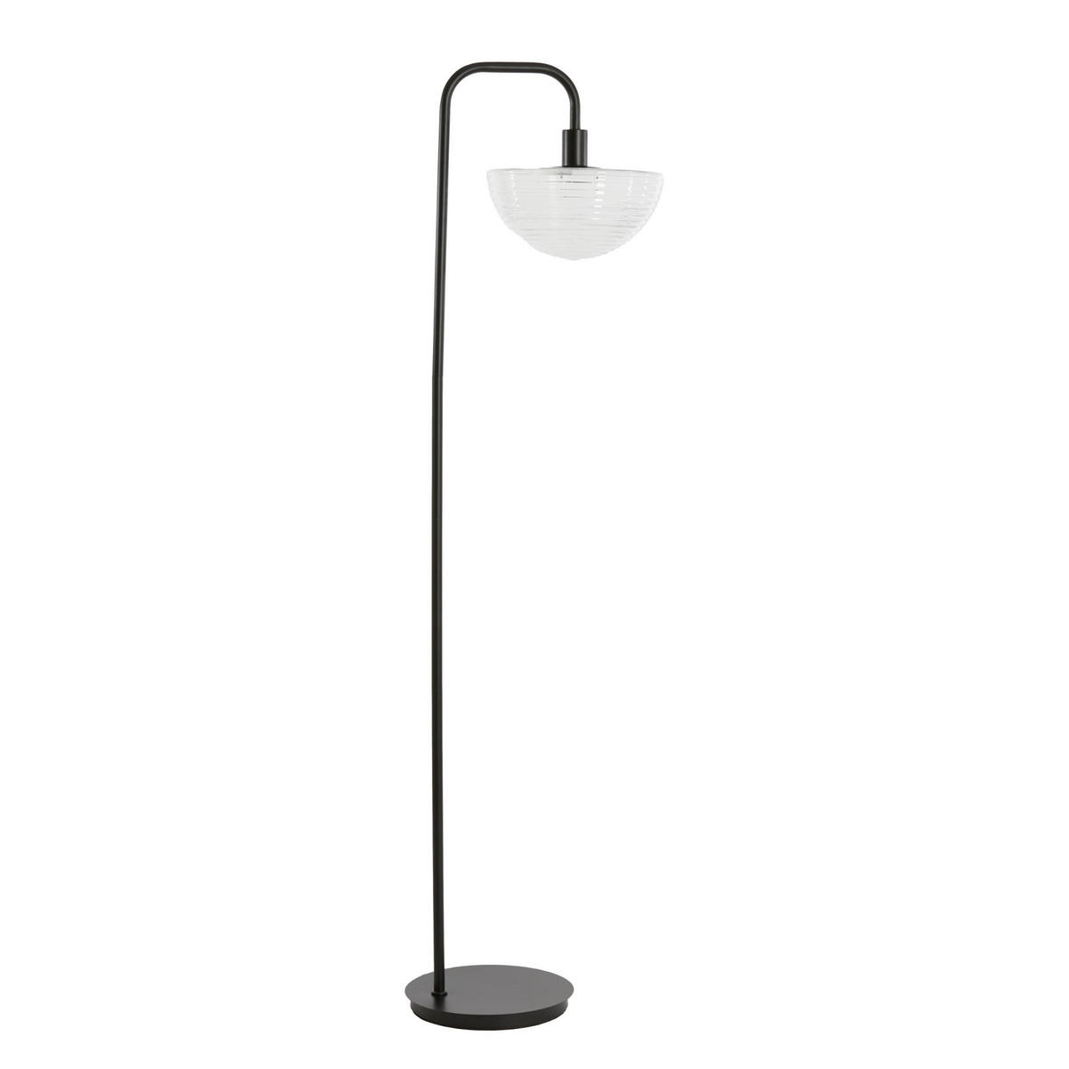STEHLEUCHTE Baylie Schwarz 43/30/165 cm - Schwarz, Metall (43/30/165cm) - Light & Living