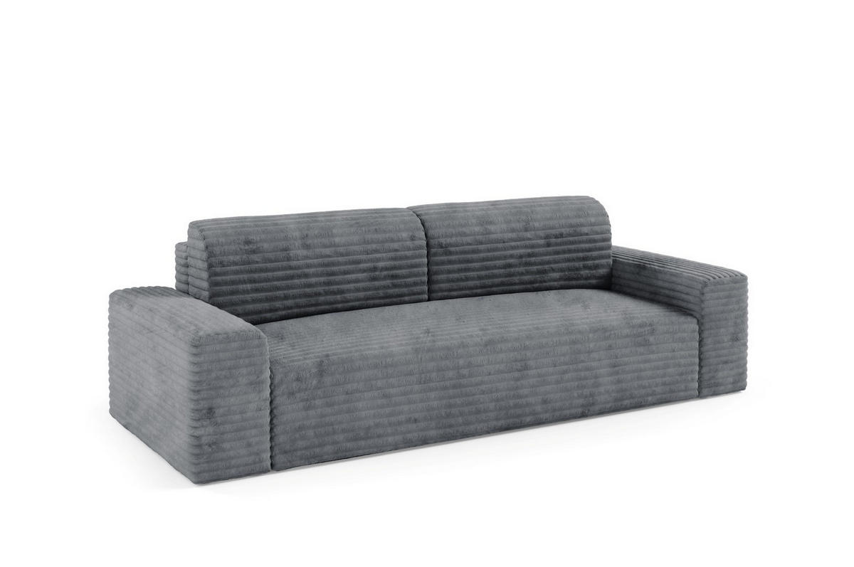 SCHLAFSOFA mit Bettkasten Grau - Schwarz/Grau, Holz/Holzwerkstoff (260/70/102cm) - Furnisell