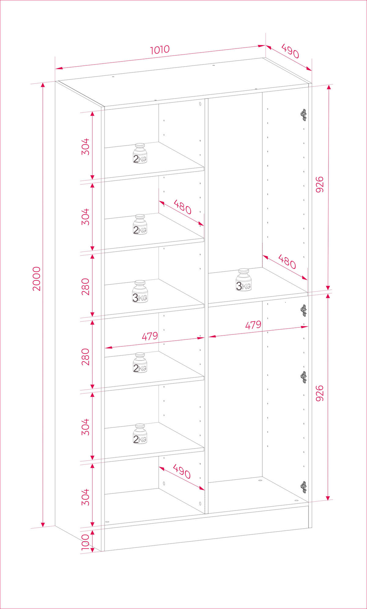 KLEIDERSCHRANK, Sandbeige / Antisol Glas, 100 x 200 x 51 cm - Sandfarben/Schwarz, Holzwerkstoff (100/200/51cm) - 3XE LIVING
