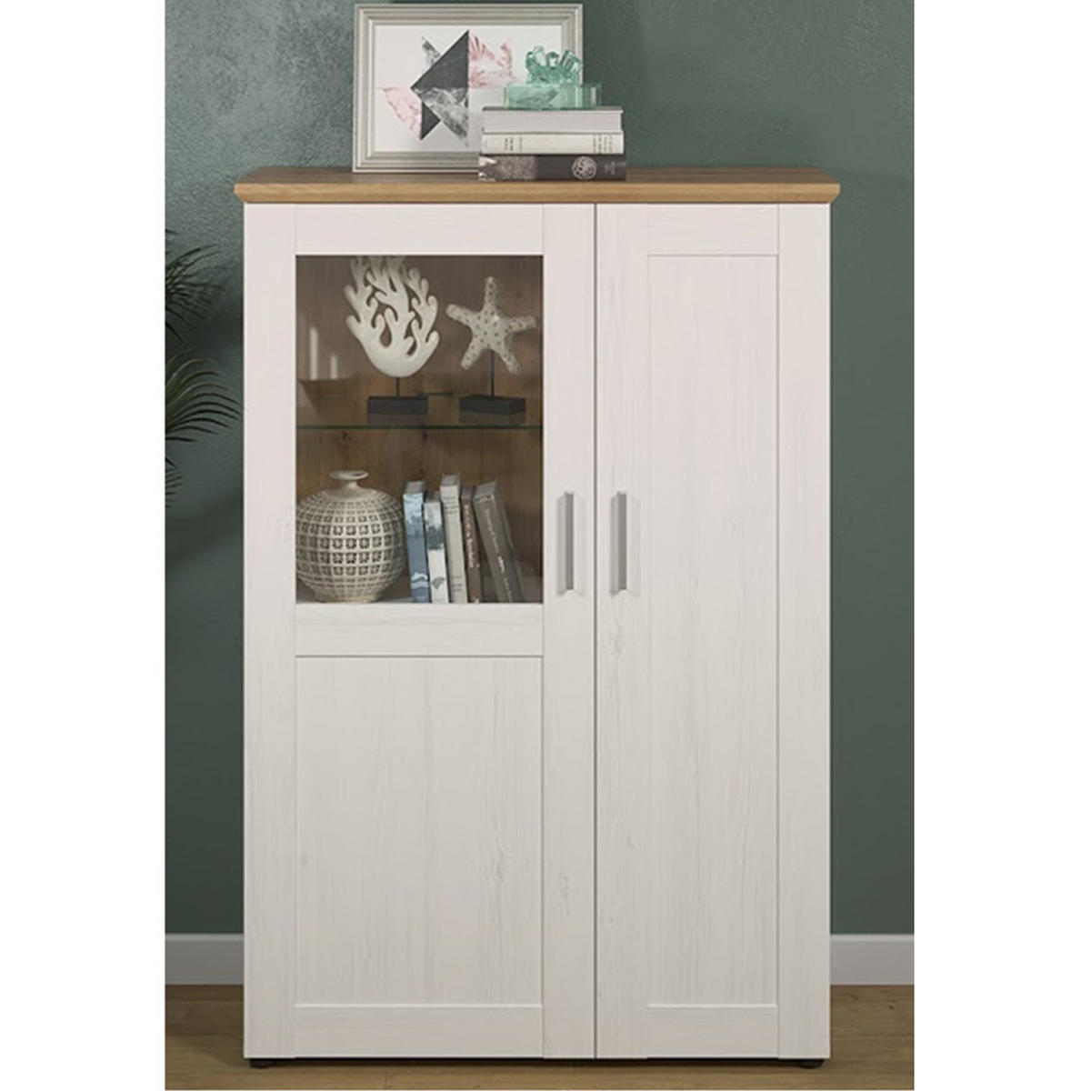 VITRINE Shade Pinienfarben - Pinienfarben, Holzwerkstoff (95/140/38cm) - Trendteam