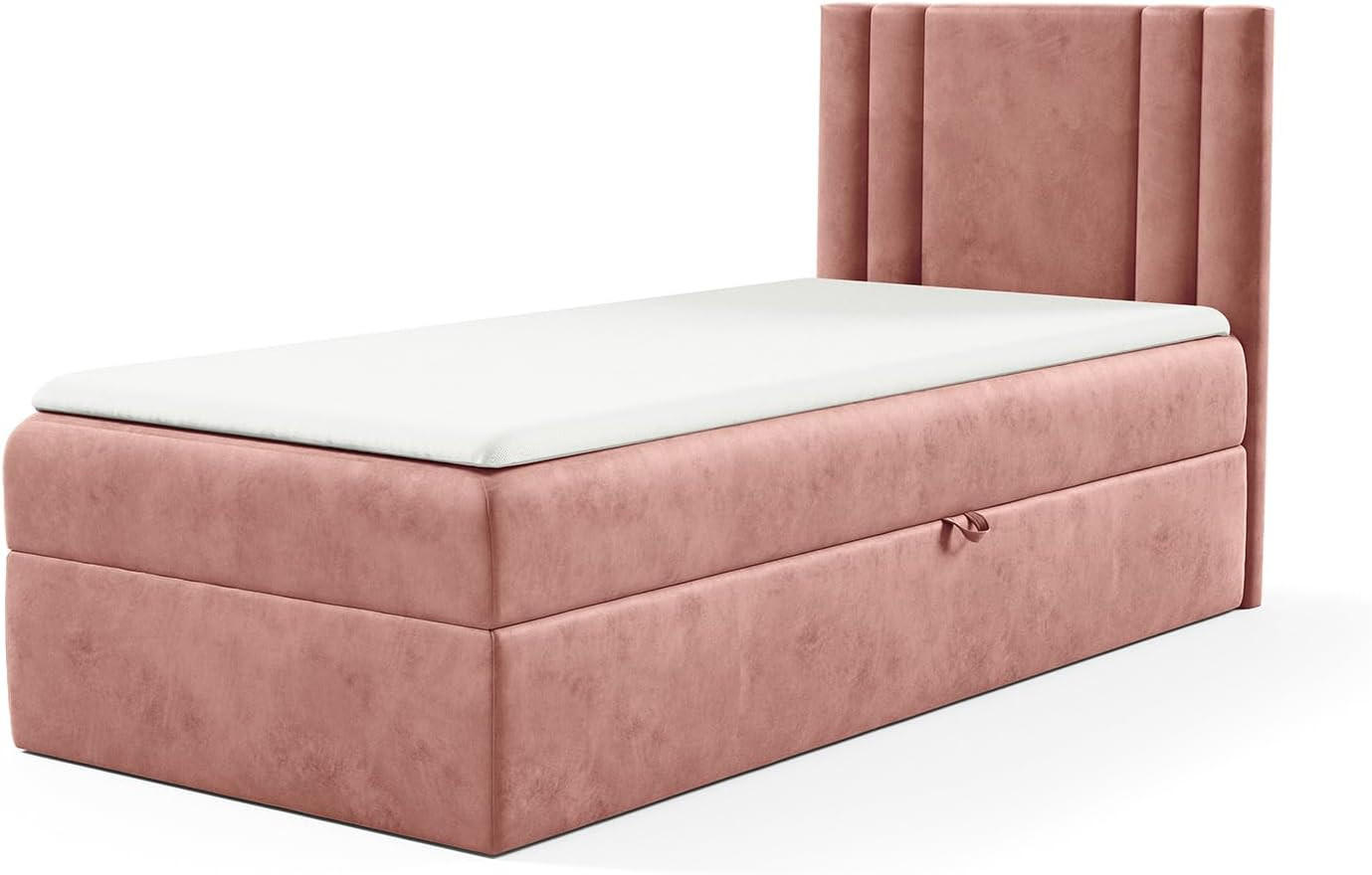 KINDERBETT CARDI - Pink, Holzwerkstoff (94/208cm) - Meblini